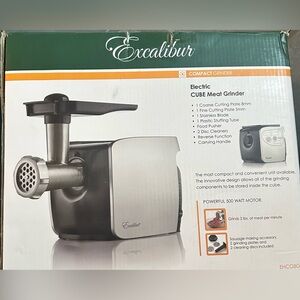 Excalibur Electric Meat Grinder - Black and Silver